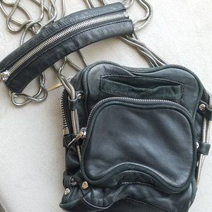 Alexander Wang Cross  Body - slink chain "Brenda" purse - black